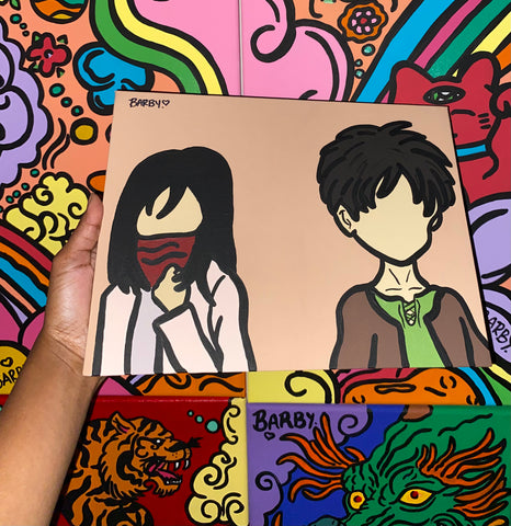 Mikasa & Eren Painting